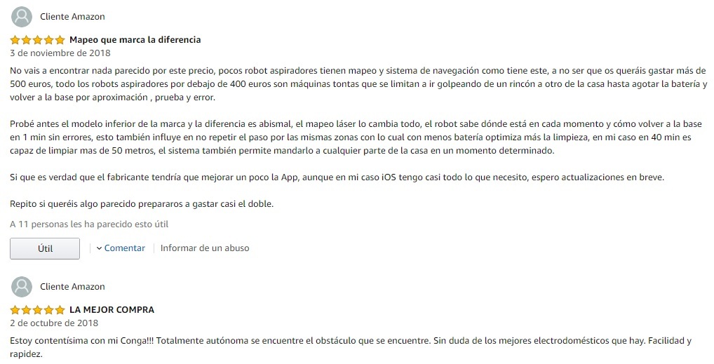 Opiniones Conga 3090